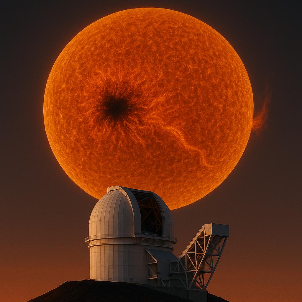 Un telescopio gigante observa las tormentas solares para protegernos