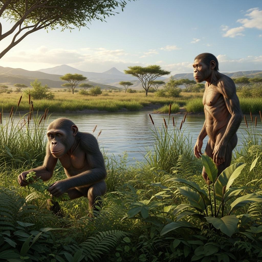 ¡Australopithecus y Homo coexistiendo en África!