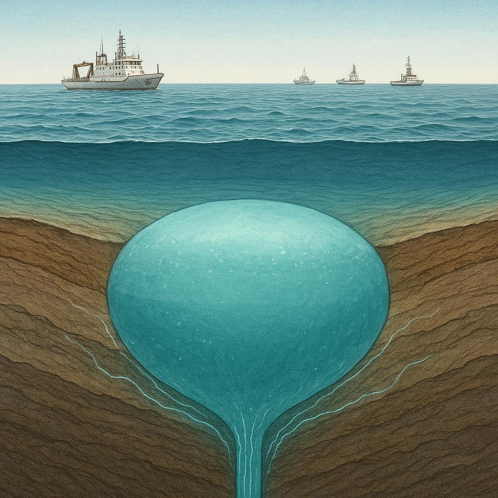 Un tesoro secreto de agua dulce bajo el océano atlántico