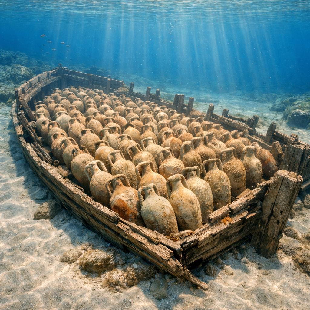 Un barco romano oculto bajo la arena de Mallorca